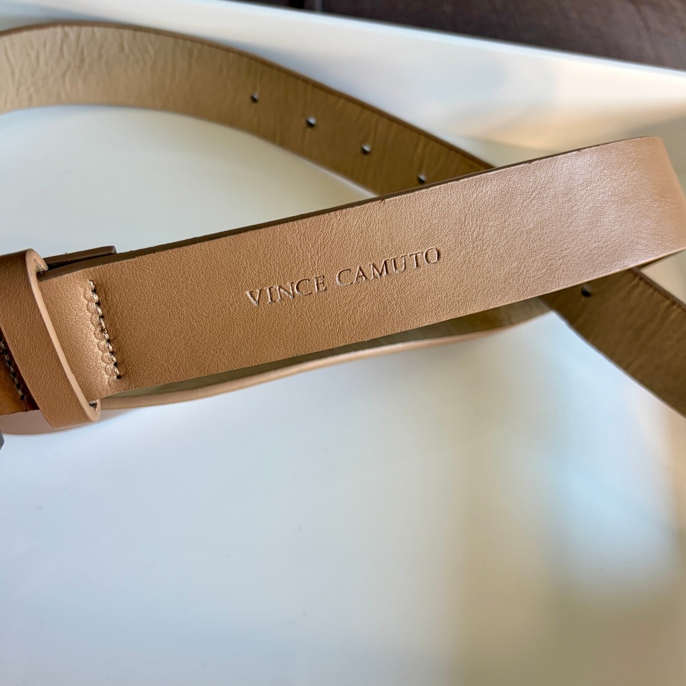 Vince Camuto Size M-L BELT Leather Wrapped D Ring Excellent Condition
